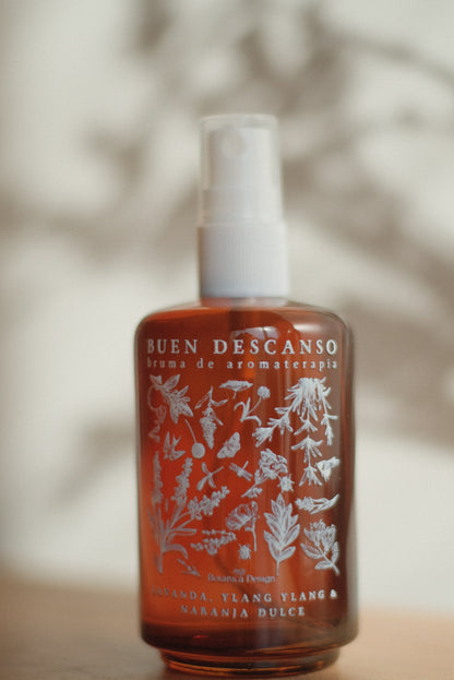 Buen descanso | bruma de aromaterapia ambiental y textil | relajante