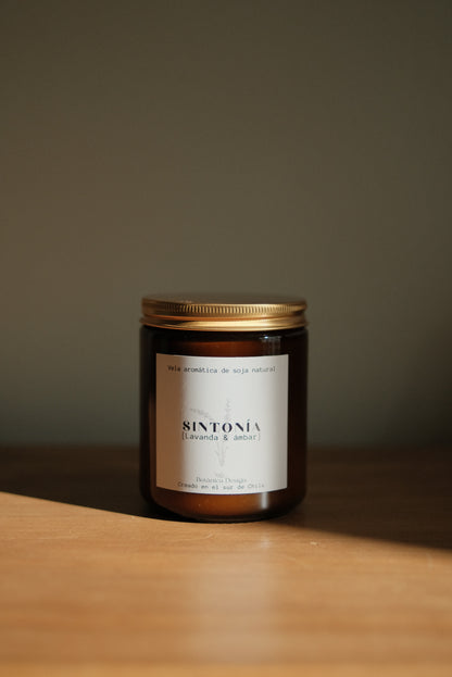 Vela aromática cera de soja