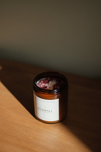 Vela aromática cera de soja