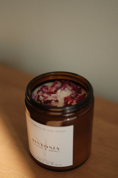 Vela aromática cera de soja