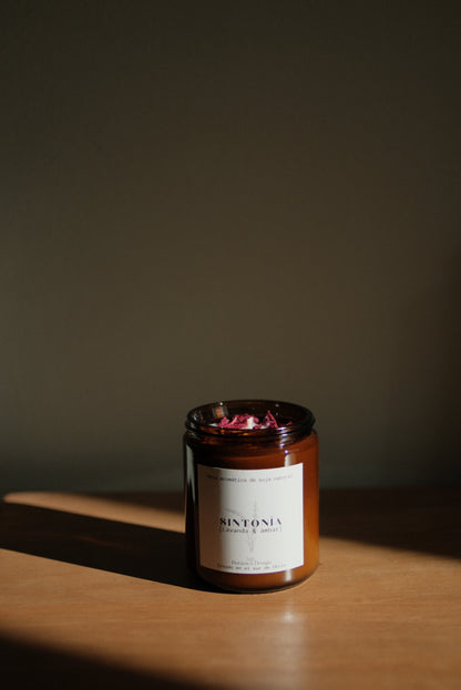 Vela aromática cera de soja