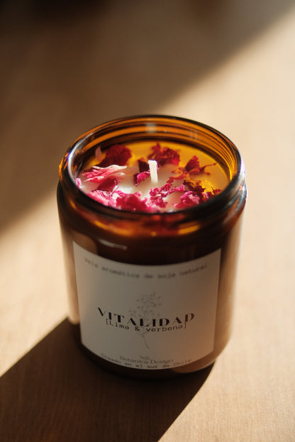 Vela aromática cera de soja