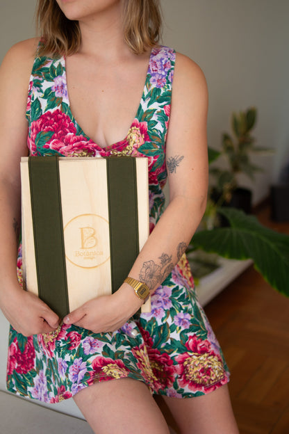 Prensa botánica mediana