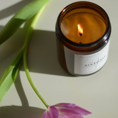 Vela aromática cera de soja